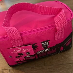 NWT Trader Joe’s Hot Pink Mini Insulated Bag